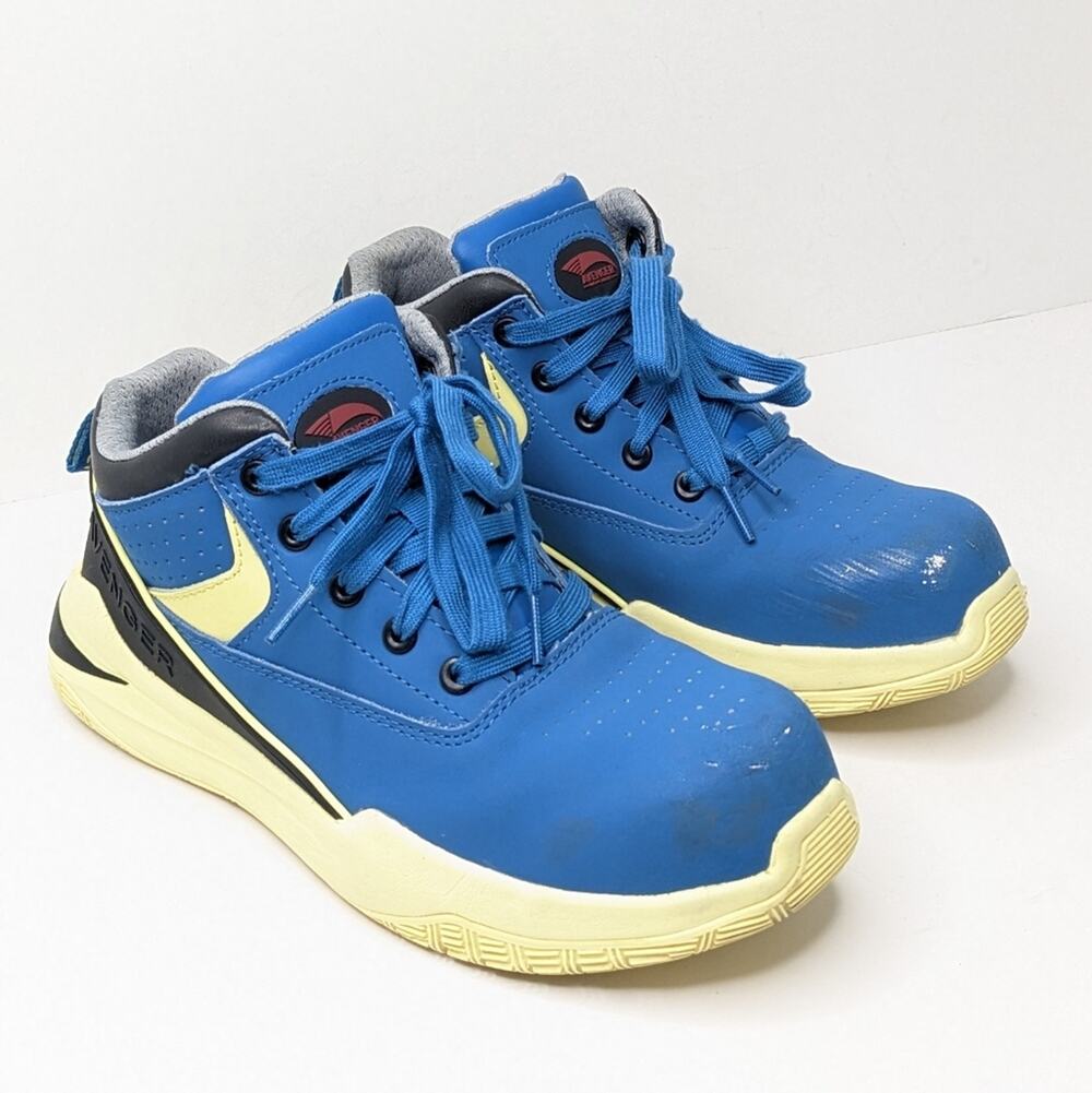 Avenger Reaction Composite Toe Work Boots, Blue, Women's 8.5 Wide